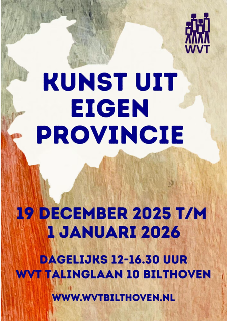 Affiche van de tentoonstelling Kunst uit eigen provincie