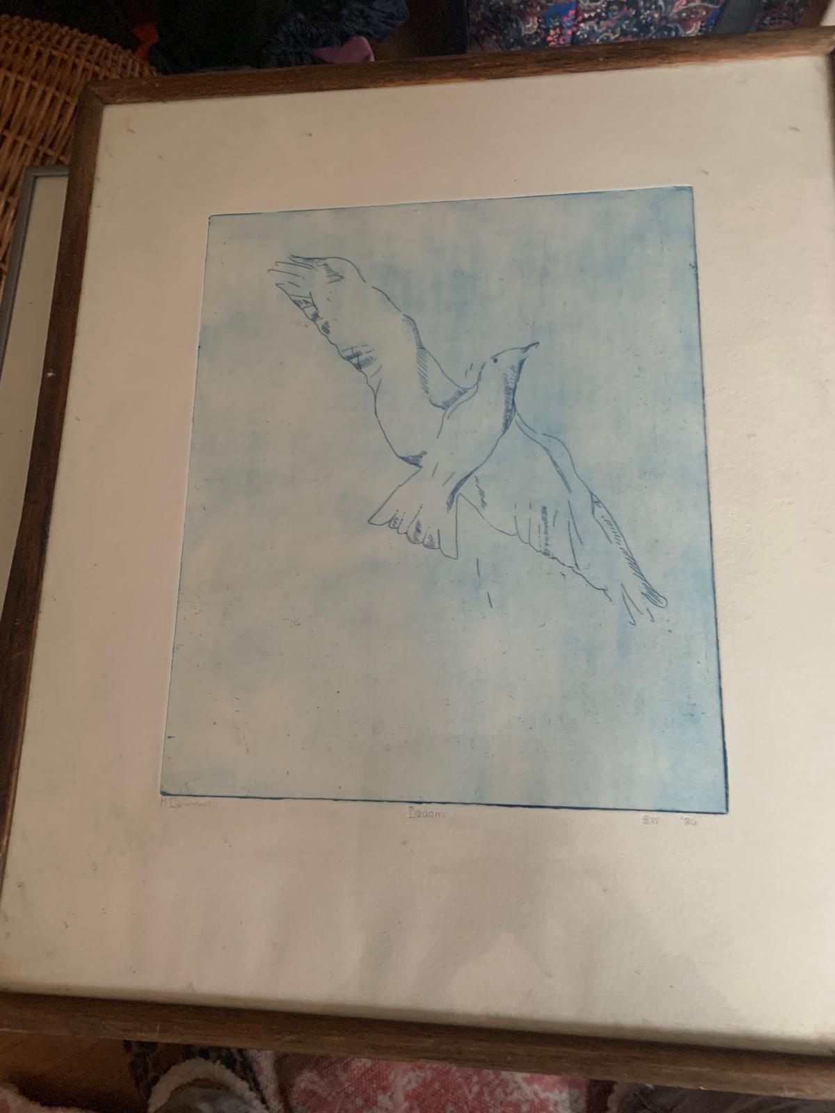 Ets: vogel in vlucht